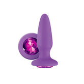 Glams Silicone Rainbow Gem Butt Plug Purple Silky Smooth > Anal Range > Jewel Butt Plugs